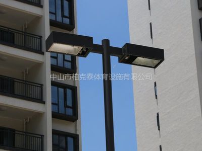 山東建設(shè)球場電桿安裝 網(wǎng)球場8M燈桿做法 柏克電桿廠家
