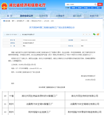 零突破，省級5G工廠花落丹江口市，科技推廣與應用服務邁上新臺階