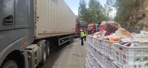 拖掛車側(cè)翻 沃柑灑落一地，華坪民警20小時(shí)緊急救援彰顯責(zé)任擔(dān)當(dāng)